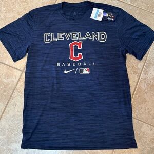 Nike Dri Fit Cleveland Guardians Baseball Navy T-Shirt